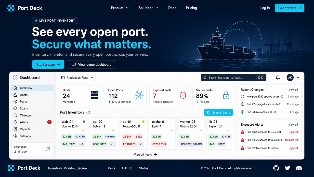 Concept design version for Port Deck