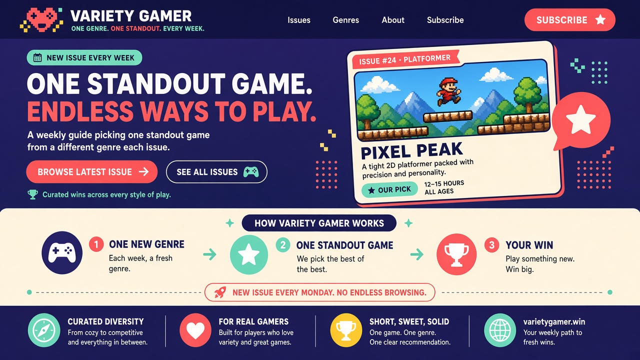 Concept design version for Variety Gamer