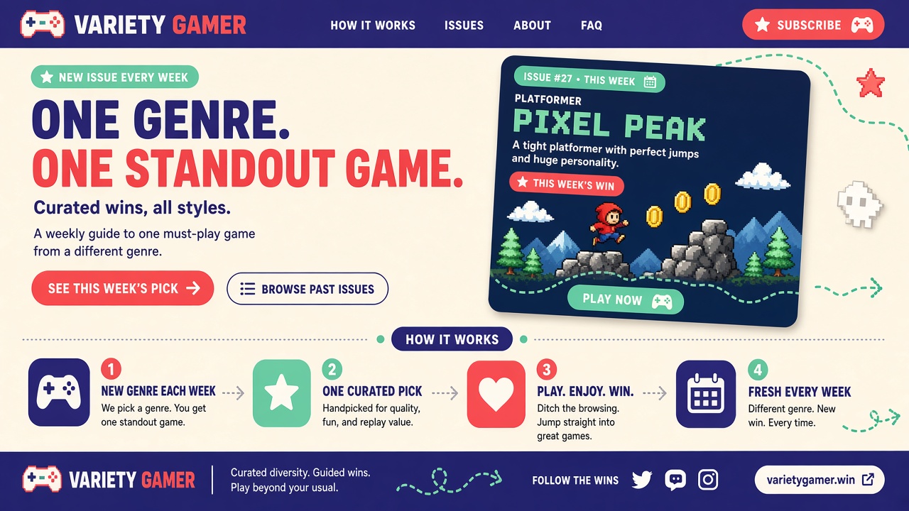 Concept design version for Variety Gamer