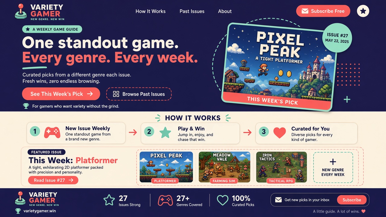 Concept design version for Variety Gamer